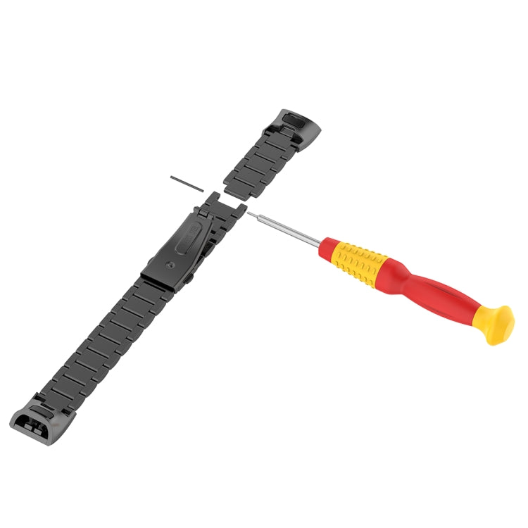 Per Huawei Band 4 Pro (TER-B29S) / Band 3 Pro (TER-B29) / Band 3 (TER-B09) Cinturino da polso in acciaio con tre perline, For Band 4 Pro