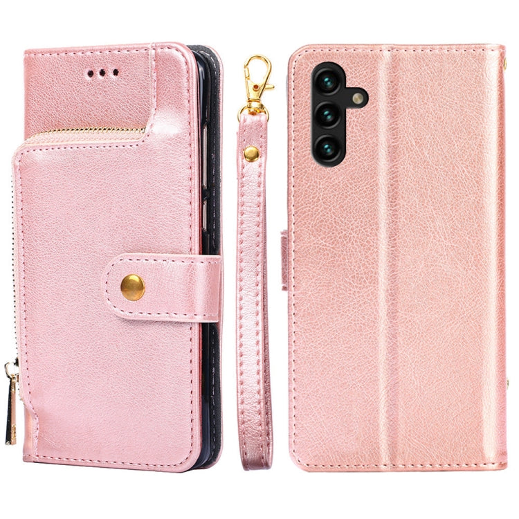 Custodia per cellulare in pelle con cerniera, For vivo Y55 4G, For Samsung Galaxy A04s, For Sharp Aquos sense7 Plus, For Xiaomi Civi 2 5G, For Xiaomi Poco M5 4G
