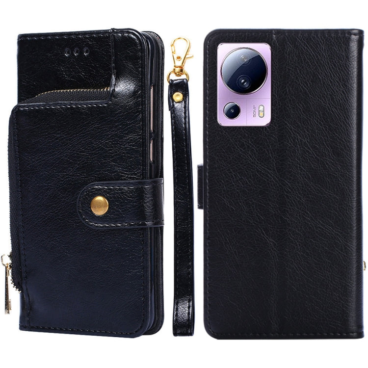 Custodia per cellulare in pelle con cerniera, For vivo Y55 4G, For Samsung Galaxy A04s, For Sharp Aquos sense7 Plus, For Xiaomi Civi 2 5G, For Xiaomi Poco M5 4G