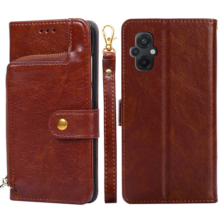 Custodia per cellulare in pelle con cerniera, For vivo Y55 4G, For Samsung Galaxy A04s, For Sharp Aquos sense7 Plus, For Xiaomi Civi 2 5G, For Xiaomi Poco M5 4G