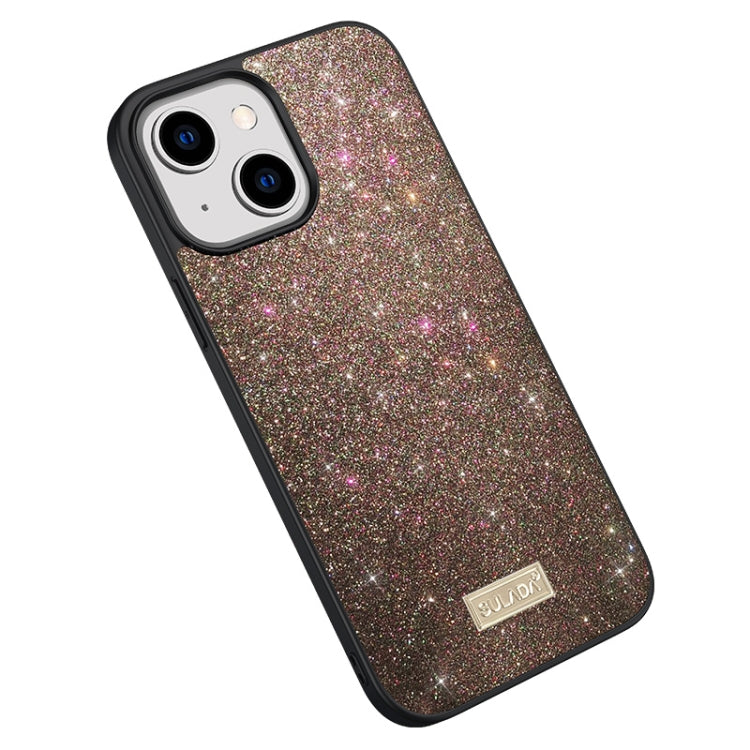 Custodia per telefono in pelle glitterata SULADA PC+TPU, For iPhone 14, For iPhone 14 Plus, For iPhone 14 Pro, For iPhone 14 Pro Max