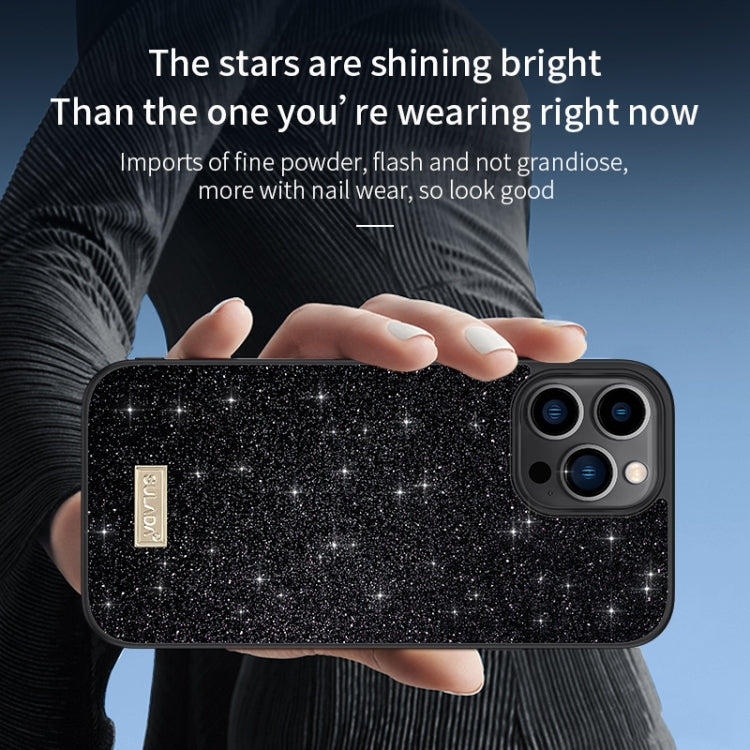Custodia per telefono in pelle glitterata SULADA PC+TPU, For iPhone 14, For iPhone 14 Plus, For iPhone 14 Pro, For iPhone 14 Pro Max