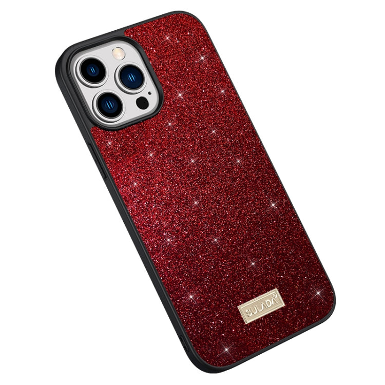 Custodia per telefono in pelle glitterata SULADA PC+TPU, For iPhone 14, For iPhone 14 Plus, For iPhone 14 Pro, For iPhone 14 Pro Max