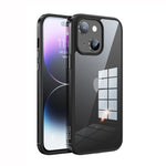 Struttura in metallo SULADA + vetro nano + custodia per telefono in TPU, For iPhone 14, For iPhone 14 Plus, For iPhone 14 Pro