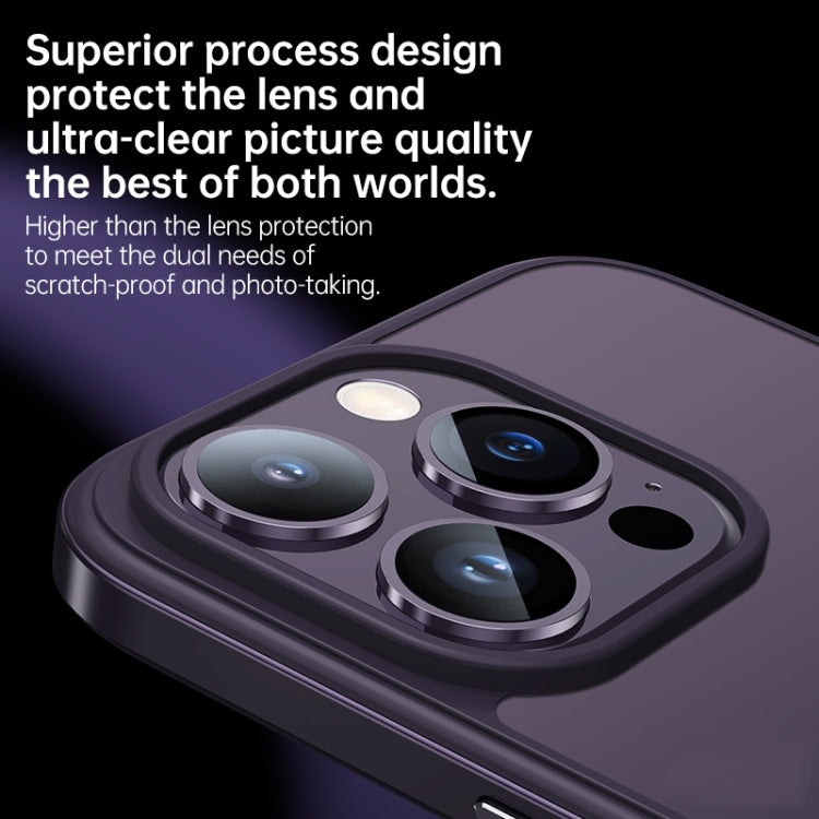 Struttura in metallo SULADA + vetro nano + custodia per telefono in TPU, For iPhone 14, For iPhone 14 Plus, For iPhone 14 Pro
