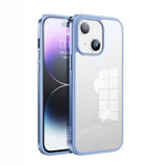 Struttura in metallo SULADA + vetro nano + custodia per telefono in TPU, For iPhone 14, For iPhone 14 Plus, For iPhone 14 Pro