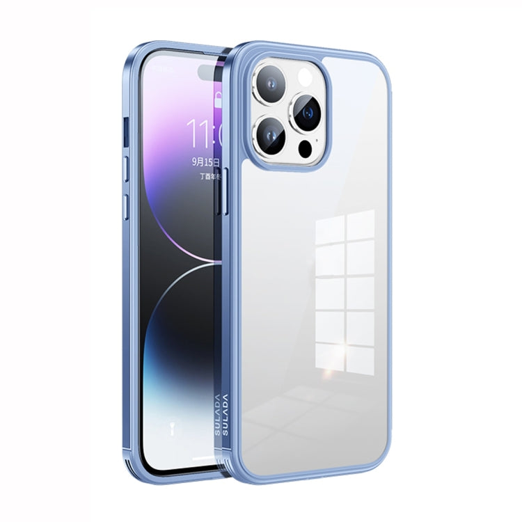 Struttura in metallo SULADA + vetro nano + custodia per telefono in TPU, For iPhone 14 Pro Max