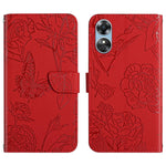 HT03 Cassa del telefono di cuoio di vibrazione impressa farfalla di sensibilità della pelle, For Motorola Moto E22 4G, For Motorola Moto G72 4G, For OPPO A17, For Realme 10 4G