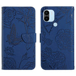 HT03 Cassa del telefono di cuoio di vibrazione impressa farfalla di sensibilità della pelle, For Realme 10 5G, For Realme C33, For Xiaomi Redmi A1+, For Samsung Galaxy S23 Ultra 5G