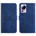 HT03 Cassa del telefono di cuoio di vibrazione impressa farfalla di sensibilità della pelle, For Samsung Galaxy S23 5G, For Samsung Galaxy S23+ 5G, For Sharp Aquos Sense7 SH-V48, For Xiaomi 12 Lite NE
