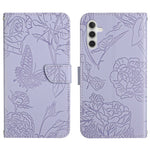 HT03 Cassa del telefono di cuoio di vibrazione impressa farfalla di sensibilità della pelle, For Samsung Galaxy A04E, For Samsung Galaxy A14 5G, For OnePlus Nord N300