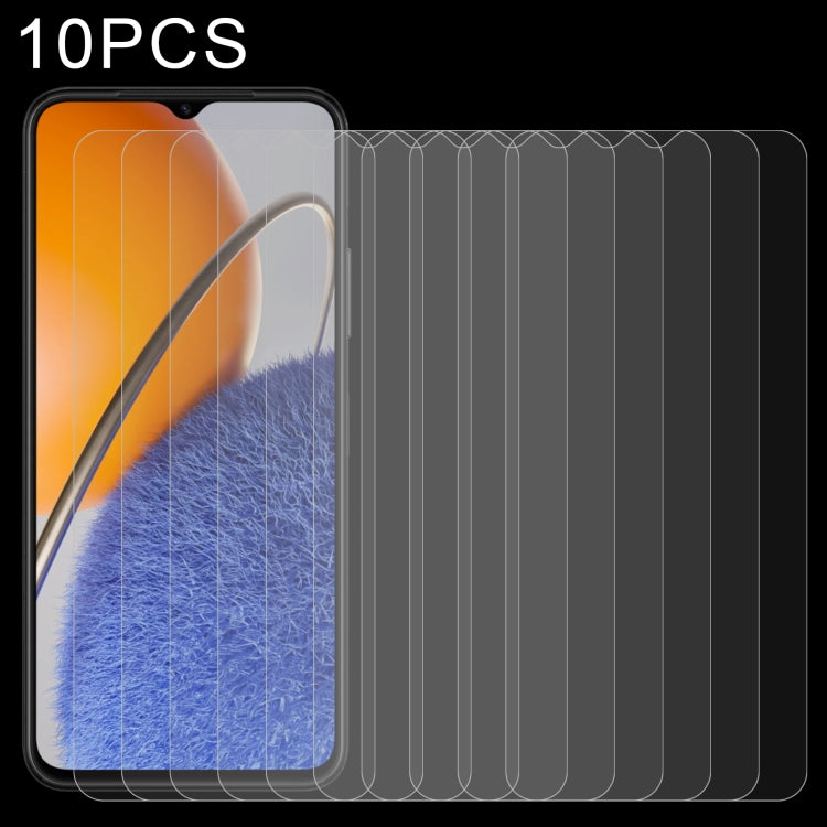 Pellicola in vetro temperato 10 pezzi 0,26 mm 9H 2,5D, For OPPO A98 / A58 4G (10 PCS), For Huawei nova Y61 / Enjoy 50z (10 PCS), For TCL 40 R 5G (10 PCS)