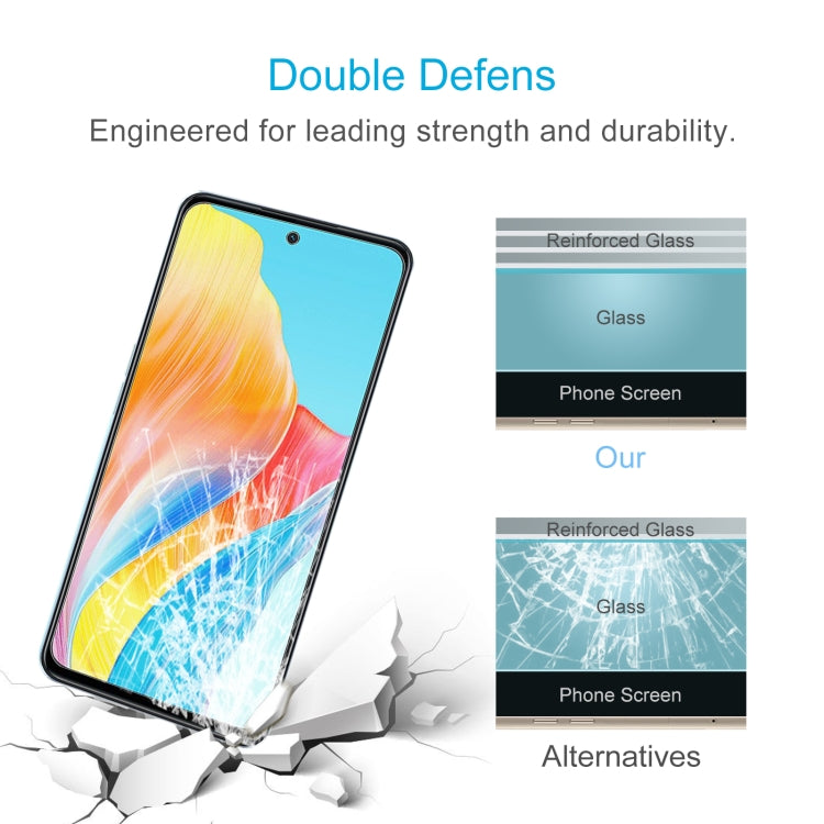 Pellicola in vetro temperato 10 pezzi 0,26 mm 9H 2,5D, For OPPO A98 / A58 4G (10 PCS), For Huawei nova Y61 / Enjoy 50z (10 PCS), For TCL 40 R 5G (10 PCS)