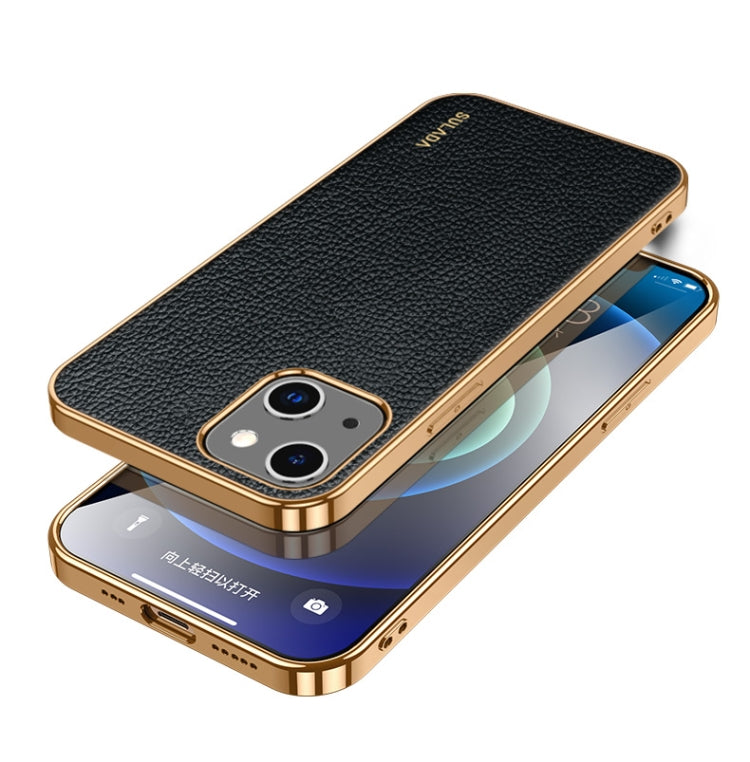 SULADA TPU antiurto + custodia per telefono in pelle fatta a mano, For iPhone 14, For iPhone 14 Plus, For iPhone 14 Pro, For iPhone 14 Pro Max