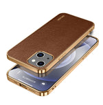 SULADA TPU antiurto + custodia per telefono in pelle fatta a mano, For iPhone 14, For iPhone 14 Plus, For iPhone 14 Pro, For iPhone 14 Pro Max