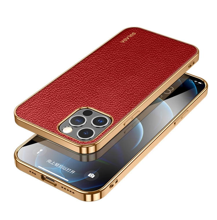 SULADA TPU antiurto + custodia per telefono in pelle fatta a mano, For iPhone 14, For iPhone 14 Plus, For iPhone 14 Pro, For iPhone 14 Pro Max