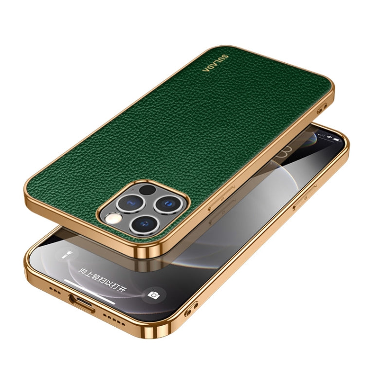 SULADA TPU antiurto + custodia per telefono in pelle fatta a mano, For iPhone 14, For iPhone 14 Plus, For iPhone 14 Pro, For iPhone 14 Pro Max