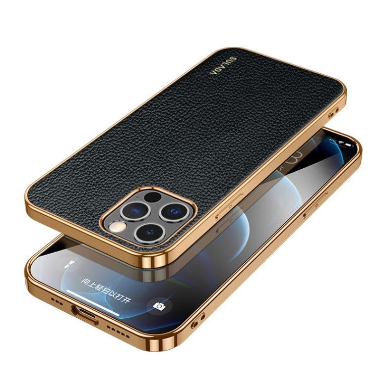 SULADA TPU antiurto + custodia per telefono in pelle fatta a mano, For iPhone 14, For iPhone 14 Plus, For iPhone 14 Pro, For iPhone 14 Pro Max