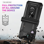 Custodia protettiva antiurto in TPU + PC con supporto girevole a 360 gradi, For Samsung Galaxy Z Flip4, For Samsung Galaxy Z Flip3 5G