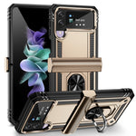 Custodia protettiva antiurto in TPU + PC con supporto girevole a 360 gradi, For Samsung Galaxy Z Flip4, For Samsung Galaxy Z Flip3 5G