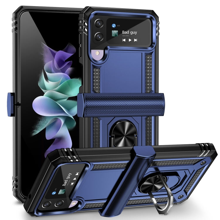Custodia protettiva antiurto in TPU + PC con supporto girevole a 360 gradi, For Samsung Galaxy Z Flip4, For Samsung Galaxy Z Flip3 5G