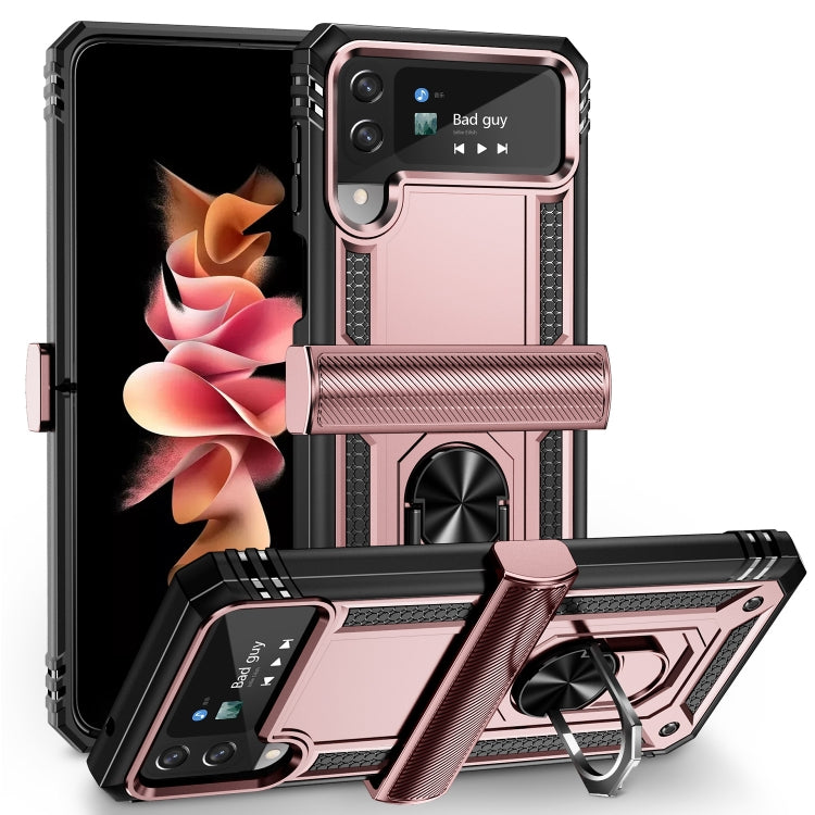 Custodia protettiva antiurto in TPU + PC con supporto girevole a 360 gradi, For Samsung Galaxy Z Flip4, For Samsung Galaxy Z Flip3 5G