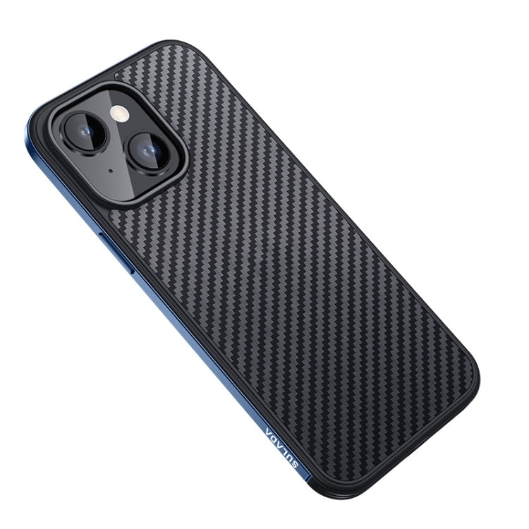 Custodia in metallo antiurto strutturato in fibra di carbonio SULADA + custodia in TPU, For iPhone 14, For iPhone 14 Plus, For iPhone 14 Pro, For iPhone 14 Pro Max