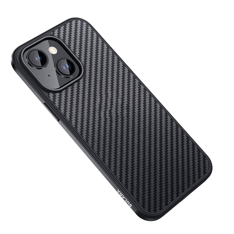 Custodia in metallo antiurto strutturato in fibra di carbonio SULADA + custodia in TPU, For iPhone 14, For iPhone 14 Plus, For iPhone 14 Pro, For iPhone 14 Pro Max
