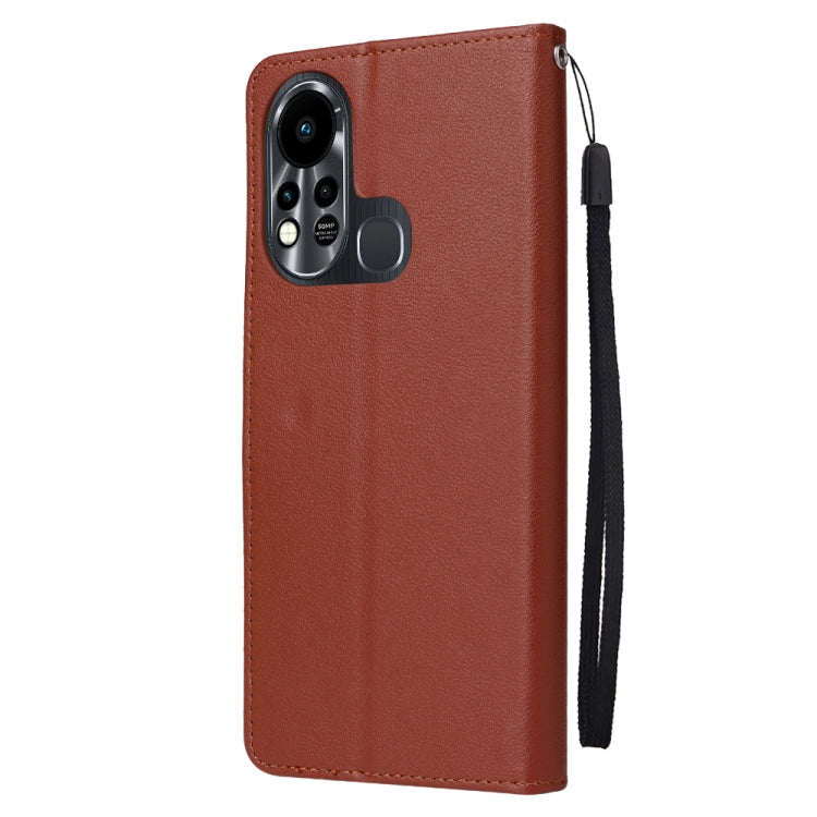 Custodia in pelle flip orizzontale multifunzionale con tre slot per schede, For Infinix Note 11s, For Infinix Note 11 Pro, For Infinix Note 10 Pro