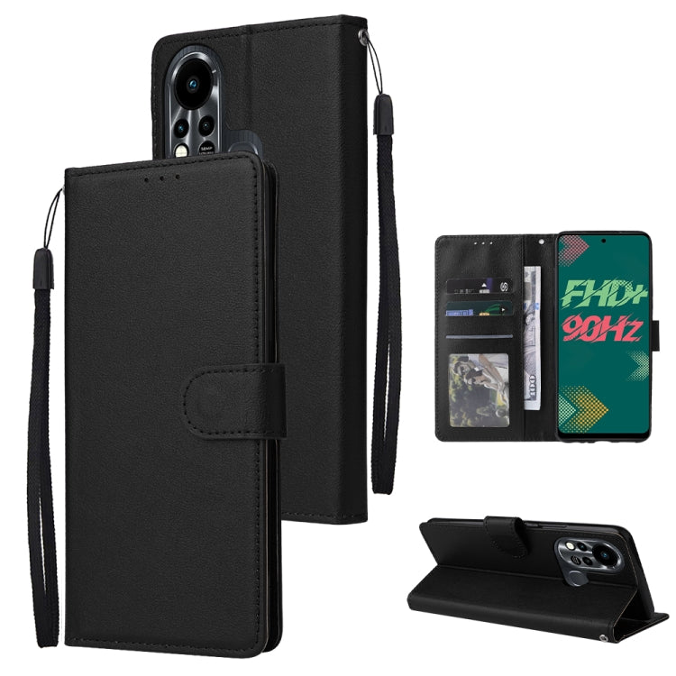 Custodia in pelle flip orizzontale multifunzionale con tre slot per schede, For Infinix Note 11s, For Infinix Note 11 Pro, For Infinix Note 10 Pro