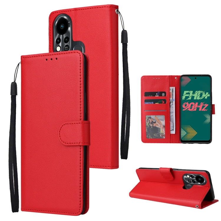 Custodia in pelle flip orizzontale multifunzionale con tre slot per schede, For Infinix Note 11s, For Infinix Note 11 Pro, For Infinix Note 10 Pro