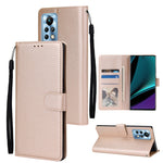 Custodia in pelle flip orizzontale multifunzionale con tre slot per schede, For Infinix Note 11s, For Infinix Note 11 Pro, For Infinix Note 10 Pro