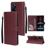 Custodia in pelle flip orizzontale multifunzionale con tre slot per schede, For Infinix Note 11s, For Infinix Note 11 Pro, For Infinix Note 10 Pro
