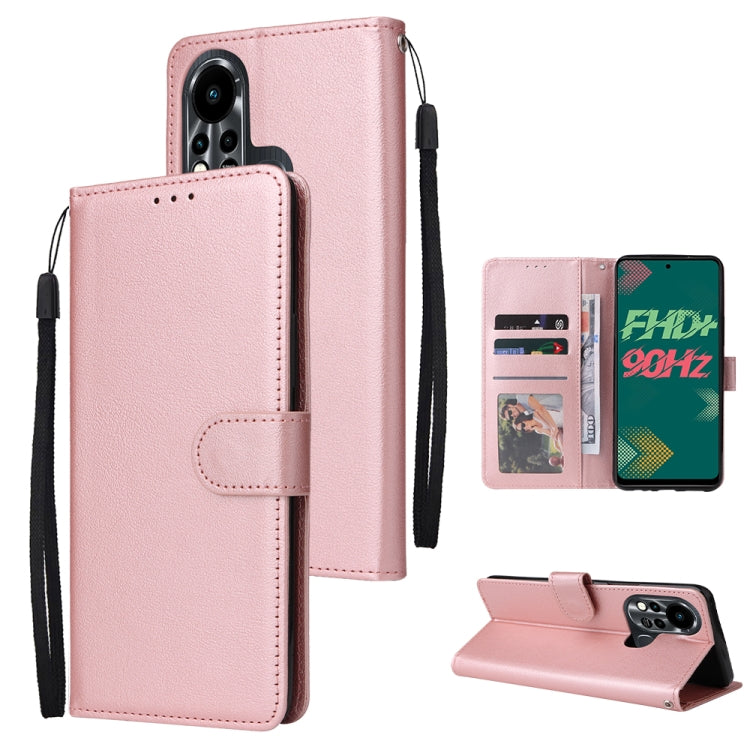Custodia in pelle flip orizzontale multifunzionale con tre slot per schede, For Infinix Hot 11s, For Infinix Hot 10, For Infinix Hot 10s