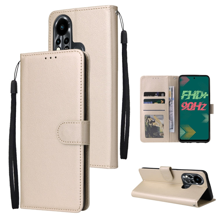 Custodia in pelle flip orizzontale multifunzionale con tre slot per schede, For Infinix Hot 11s, For Infinix Hot 10, For Infinix Hot 10s