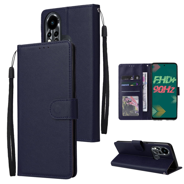 Custodia in pelle flip orizzontale multifunzionale con tre slot per schede, For Infinix Hot 11s, For Infinix Hot 10, For Infinix Hot 10s