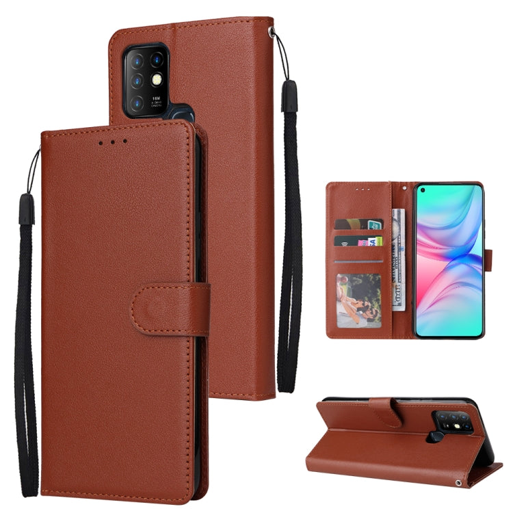 Custodia in pelle flip orizzontale multifunzionale con tre slot per schede, For Infinix Hot 11s, For Infinix Hot 10, For Infinix Hot 10s