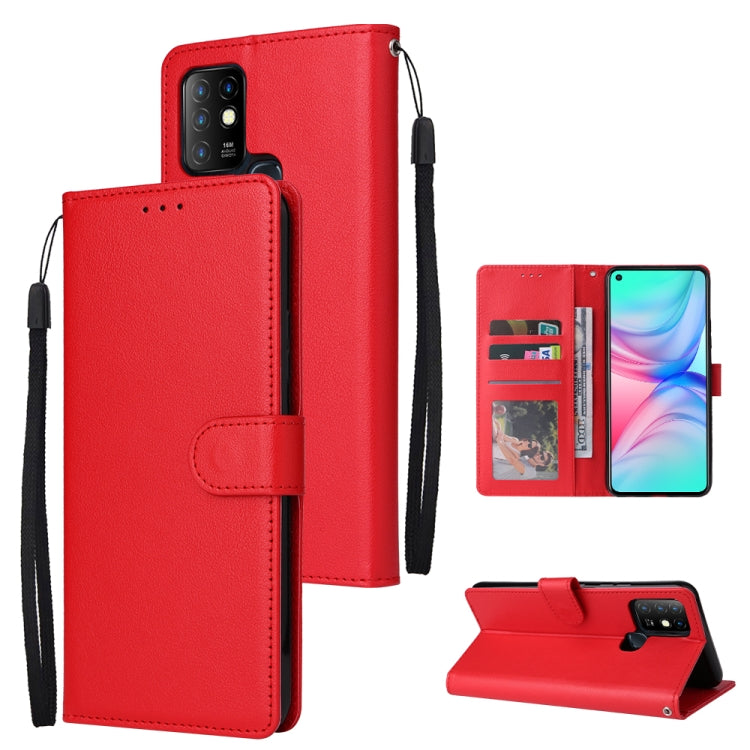 Custodia in pelle flip orizzontale multifunzionale con tre slot per schede, For Infinix Hot 11s, For Infinix Hot 10, For Infinix Hot 10s