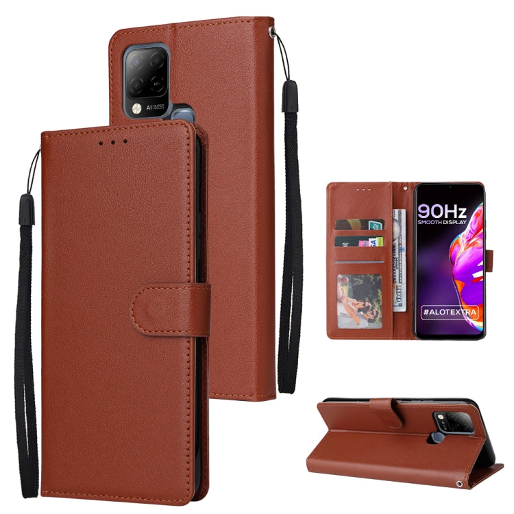 Custodia in pelle flip orizzontale multifunzionale con tre slot per schede, For Infinix Hot 11s, For Infinix Hot 10, For Infinix Hot 10s
