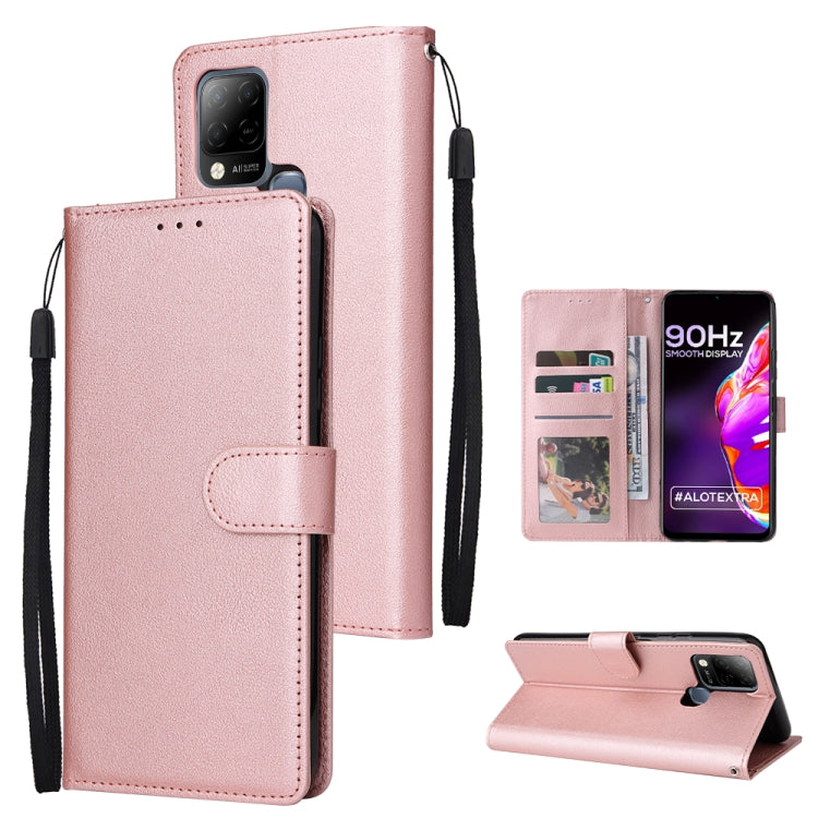 Custodia in pelle flip orizzontale multifunzionale con tre slot per schede, For Infinix Hot 11s, For Infinix Hot 10, For Infinix Hot 10s