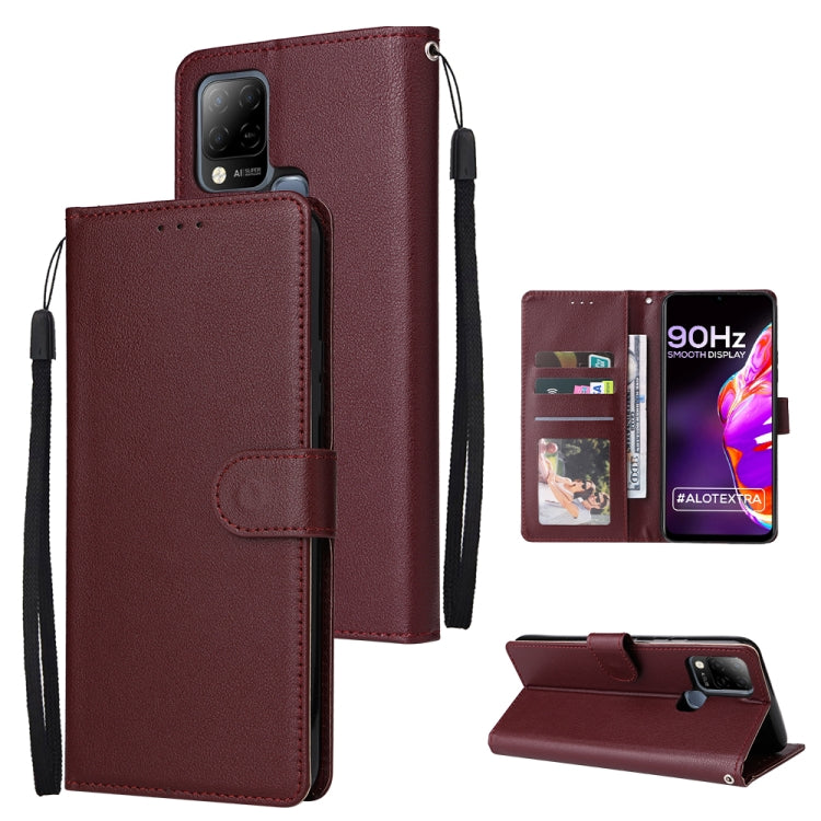 Custodia in pelle flip orizzontale multifunzionale con tre slot per schede, For Infinix Hot 11s, For Infinix Hot 10, For Infinix Hot 10s