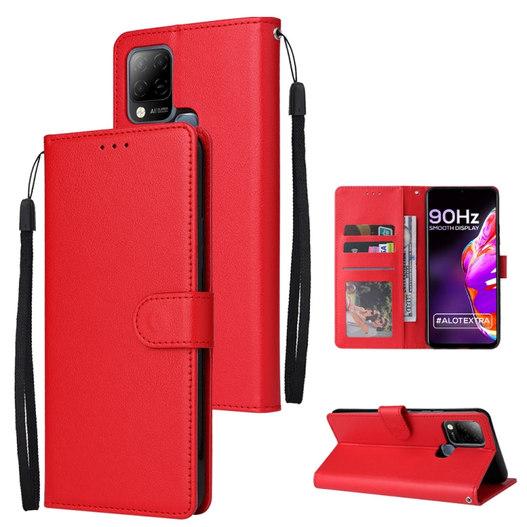 Custodia in pelle flip orizzontale multifunzionale con tre slot per schede, For Infinix Hot 11s, For Infinix Hot 10, For Infinix Hot 10s