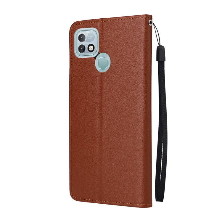 Custodia in pelle flip orizzontale multifunzionale con tre slot per schede, For Infinix Hot 10i, For Infinix Hot 9 Play, For Infinix Smart 5