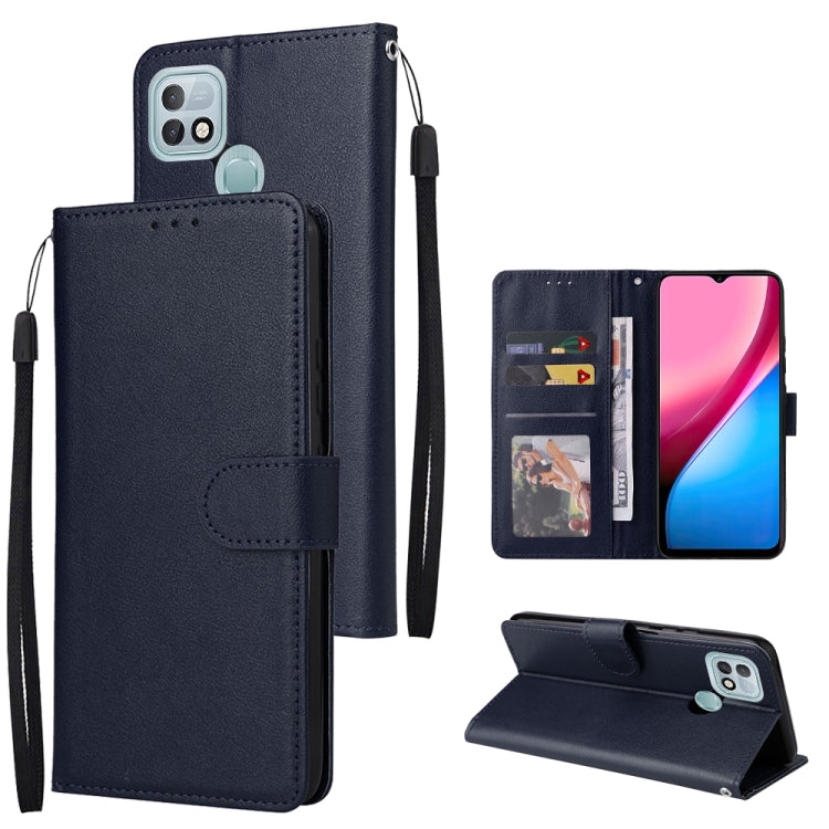 Custodia in pelle flip orizzontale multifunzionale con tre slot per schede, For Infinix Hot 10i, For Infinix Hot 9 Play, For Infinix Smart 5