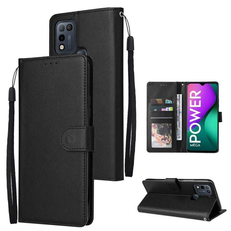 Custodia in pelle flip orizzontale multifunzionale con tre slot per schede, For Infinix Hot 10i, For Infinix Hot 9 Play, For Infinix Smart 5