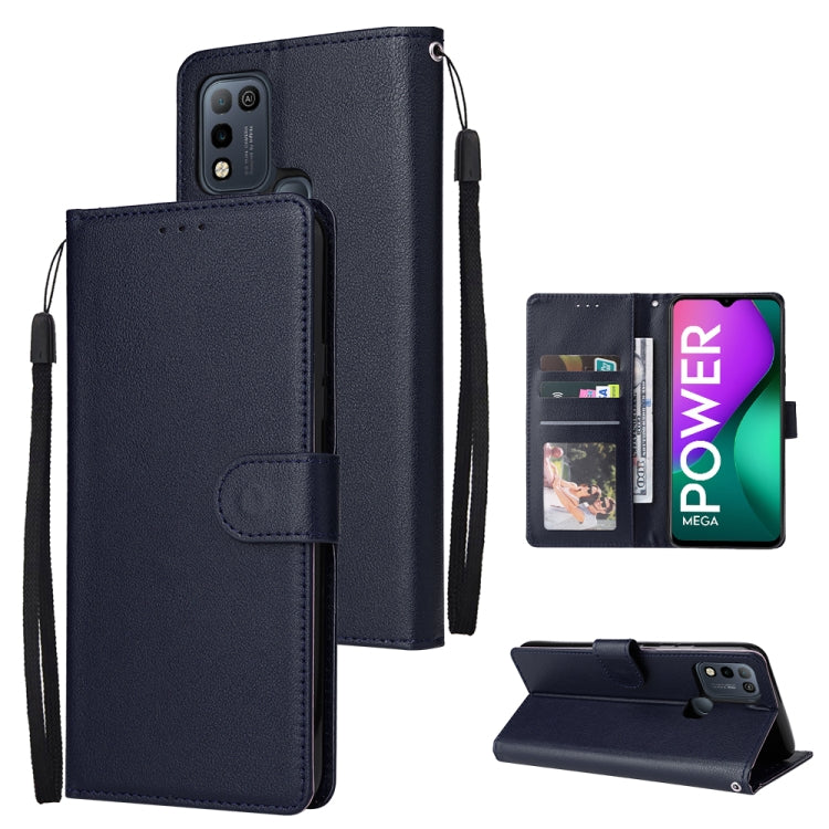 Custodia in pelle flip orizzontale multifunzionale con tre slot per schede, For Infinix Hot 10i, For Infinix Hot 9 Play, For Infinix Smart 5
