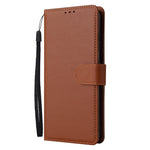 Custodia in pelle flip orizzontale multifunzionale con tre slot per schede, For Realme 9i, For Realme 8i, For Realme C21Y / C25Y