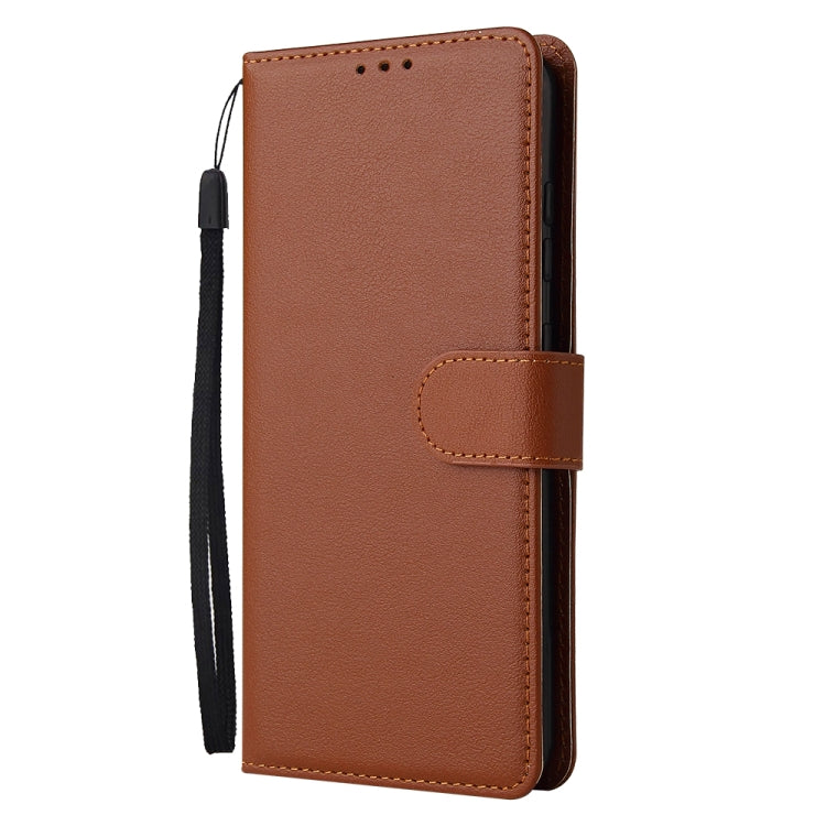 Custodia in pelle flip orizzontale multifunzionale con tre slot per schede, For Realme 9i, For Realme 8i, For Realme C21Y / C25Y