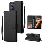 Custodia in pelle flip orizzontale multifunzionale con tre slot per schede, For Realme 9i, For Realme 8i, For Realme C21Y / C25Y