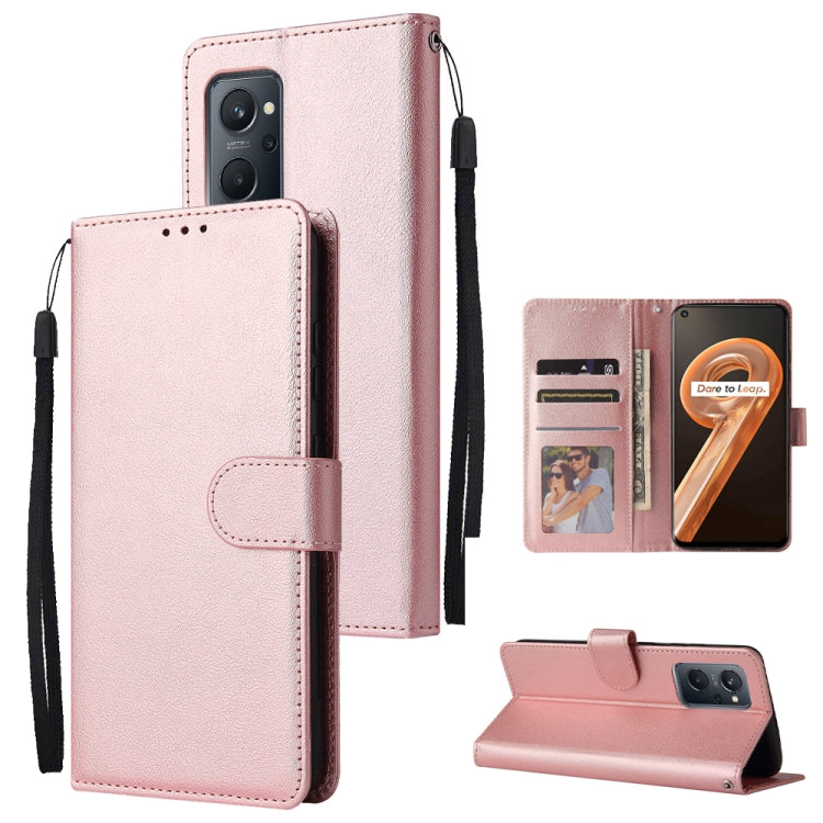 Custodia in pelle flip orizzontale multifunzionale con tre slot per schede, For Realme 9i, For Realme 8i, For Realme C21Y / C25Y